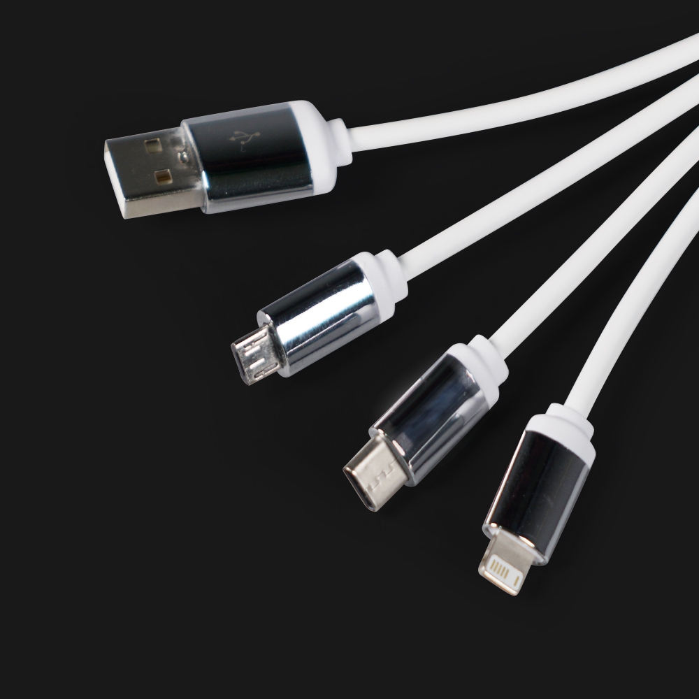 可發光LED LOGO 3 合 1 充電線